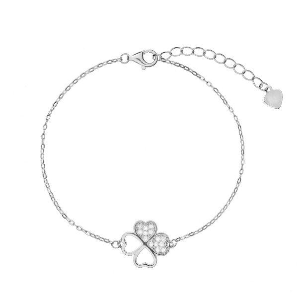 AGAIN Jewelry Népszerű ezüst karkötő
Négylevelű lóhere AJNR0018