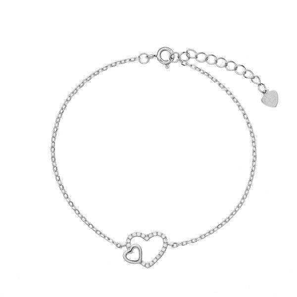 AGAIN Jewelry Gyengéd ezüst karkötő Infinity Love AJNR0022