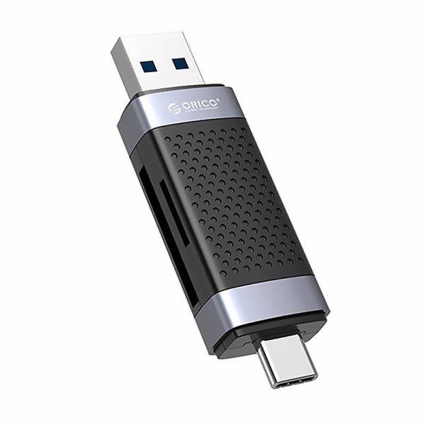 Orico CD2D-AC2-BK-EP TF/SD MEMORIA KÁRTYA USB + USB-C (black)