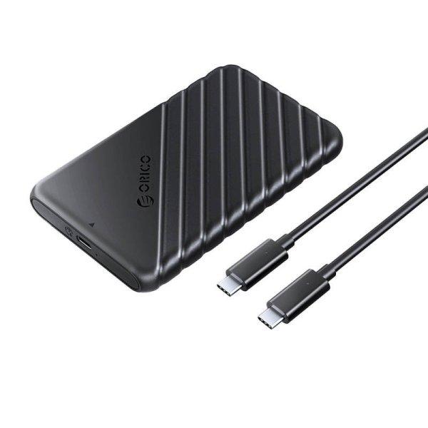Orico 2,5" HDD/SSD ház, 6 Gbps, USB-C 3.1 Gen1 (fekete)