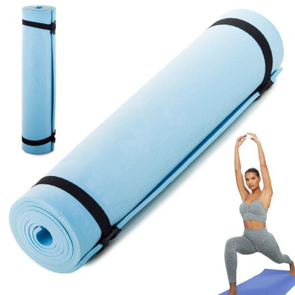 Jógamatrac / fitness szőnyeg 180x50cm, kék