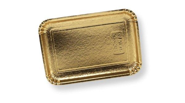 200 db arany színű téglalap alakú tortaalátét karton 17*24 cm