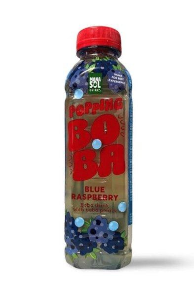 MS 500ML Popping Boba Drink Kék Málna
