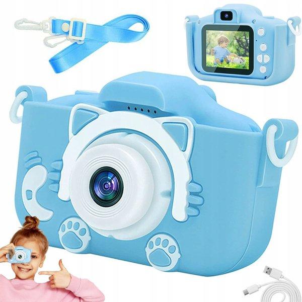 Gyerek digitális kamera - kék macska
