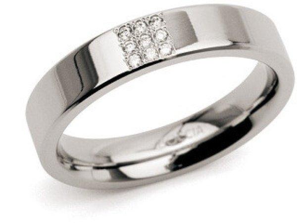 Boccia Titanium Titán gyűrű gyémánttal 0121-02 58 mm