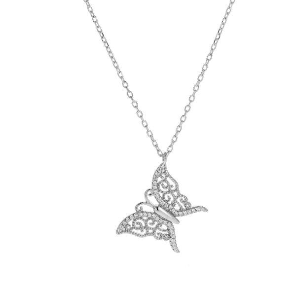 AGAIN Jewelry Bájos ezüst pillangó nyaklánc AJNA0018
(lánc, medál)