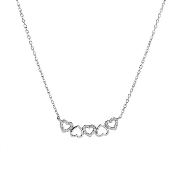AGAIN Jewelry Szív ezüst nyaklánc AJNA0029