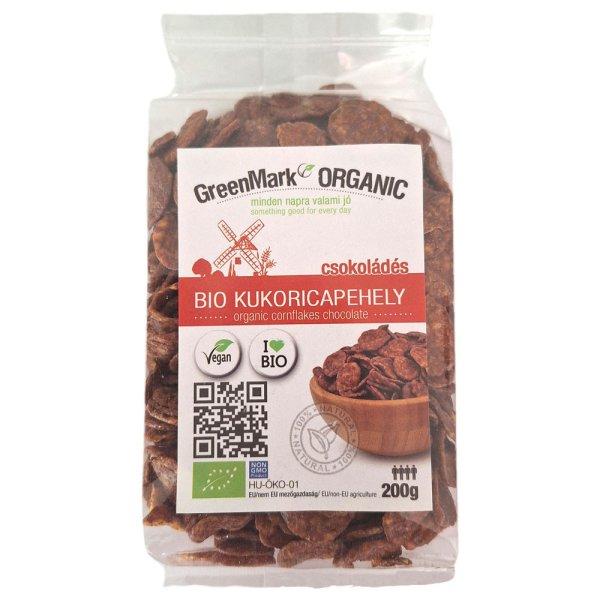 Greenmark bio kukoricapehely csokis 200 g