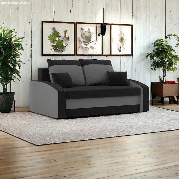 Monviso kinyitható kanapé, normál szövet, szín - fekete / szürke
