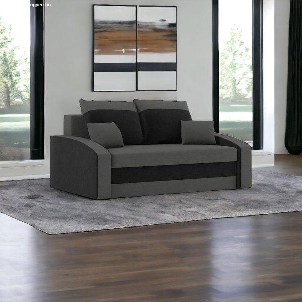 Monviso kinyitható kanapé, normál szövet, szín - szürke / fekete