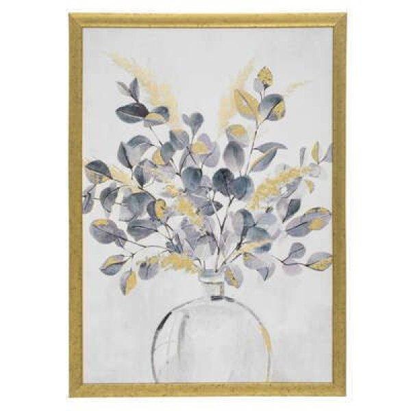 Keretezett fali kép, virág vázában, arany kerettel, 50x70 cm - BELLE FLEUR -
Butopêa