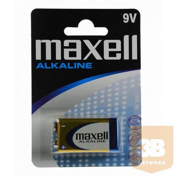 Maxell Elem - Alkáli elem, (6LR61), 9V (no mercury)