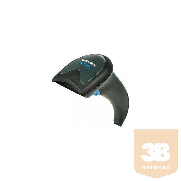 Datalogic vonalkód olvasó QuickScan Lite QW2100, 1D, USB, kit (USB),Stand,
black