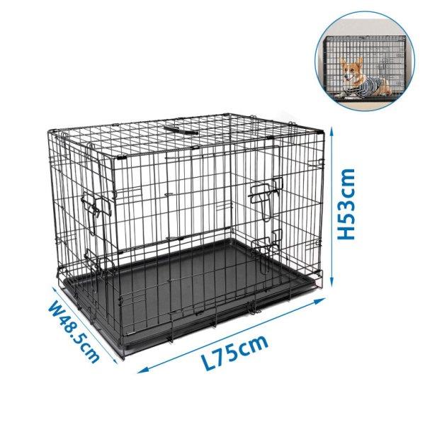 Nobleza Metal Box Medium kutya és kisállat fém box vagy szobakennel
75x48.5x53cm (40548)