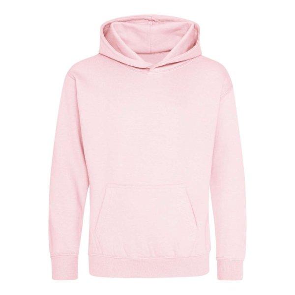 Just Hoods Gyerek kapucnis pulóver AWJH001J, Baby Pink-7/8