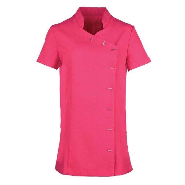 PR682 női tunika elöl aszimmetrikus gombolással Premier, Hot Pink-XL