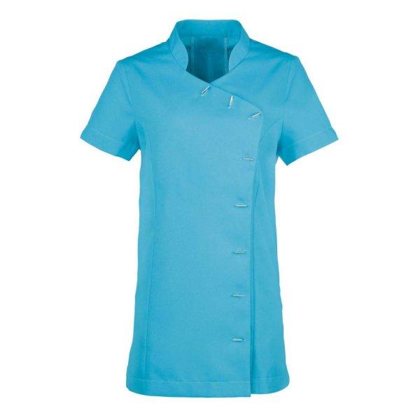 PR682 női tunika elöl aszimmetrikus gombolással Premier, Turquoise-2XL