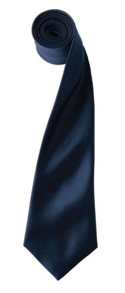 PR750 szatén 144 cm-es férfi nyakkendő Premier, Navy-U