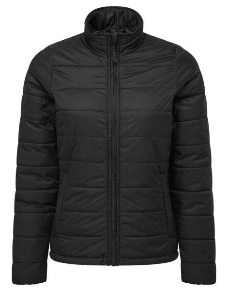 PR819 karccsusított vízálló bélelt steppelt Női kabát Premier, Black-S
