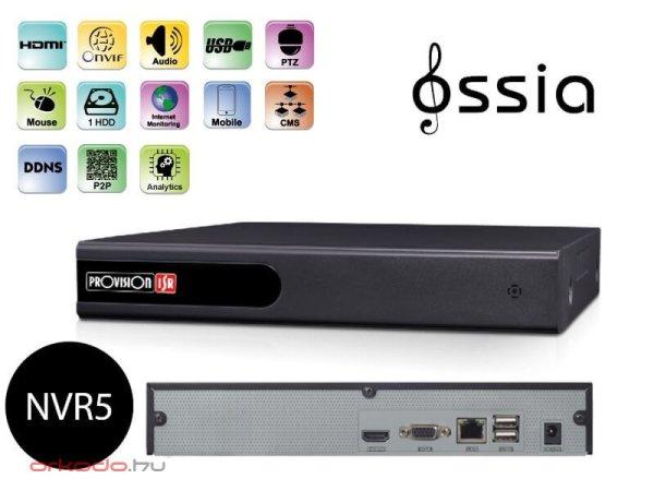 Provision NVR5-8200XN(MM) 8 csatornás NVR rögzítő IP kamerákhoz OSSIA
op.rendszer