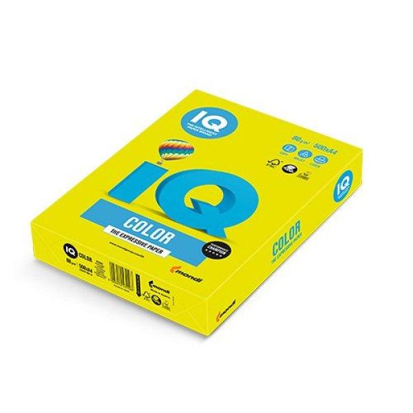 Másolópapír A/4 80g IQ COLOR 500ív neon neonsárga