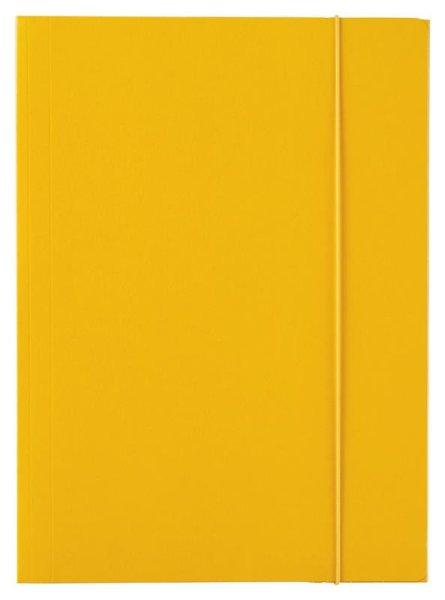 Iratgyűjtő gumis A/4 karton ESSELTE ECONOMY sárga
