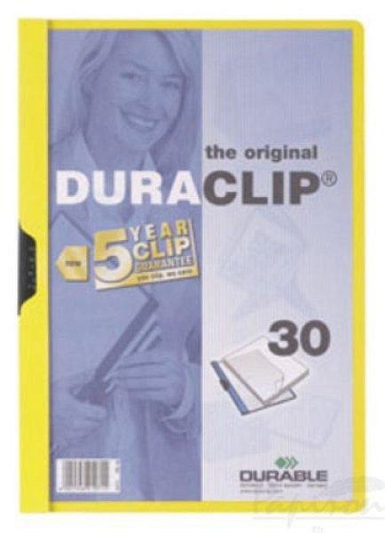Klipmappa A/4 Duraclip2200 sárga