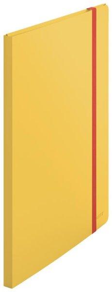 Iratvédő mappa Leitz Cosy pólyás PP, 20 tasakos gumis meleg sárga