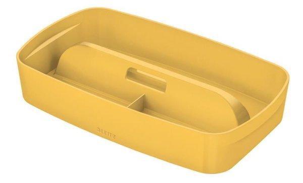 Rendszerezőtálca LEITZ COSY MyBox fogantyúval kicsi meleg sárga