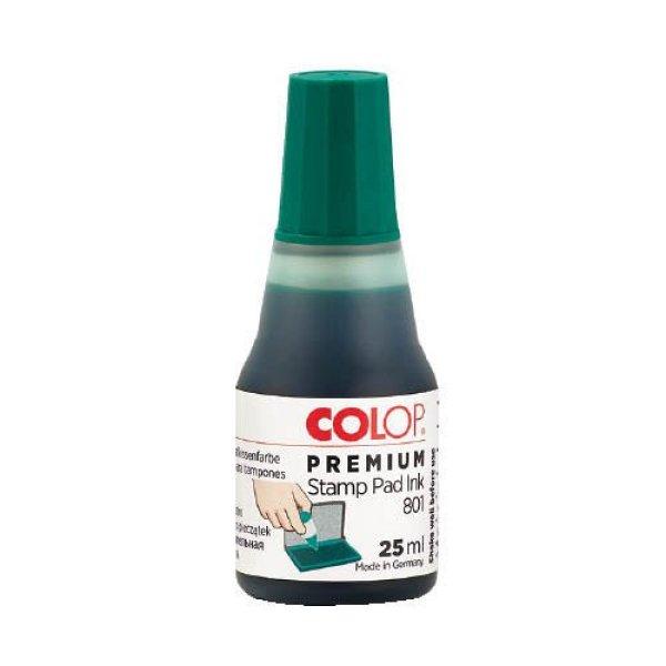 Bélyegzőfesték 25ml Colop 801 Premium zöld