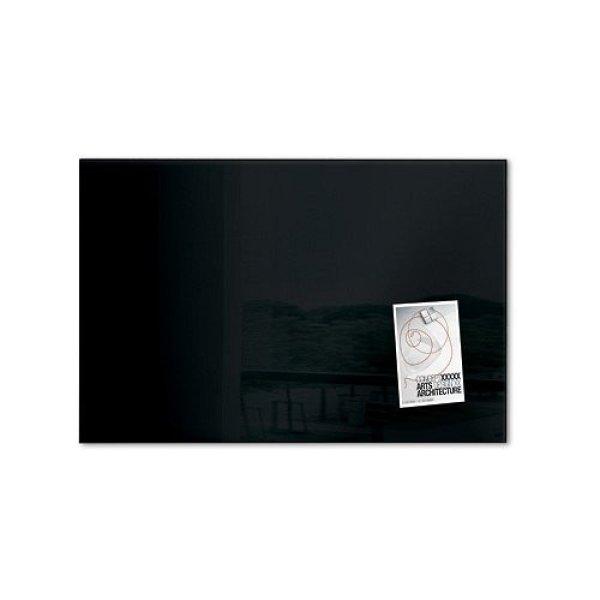 Üvegtábla mágneses SIGEL 600 x 400 x 15 mm fekete