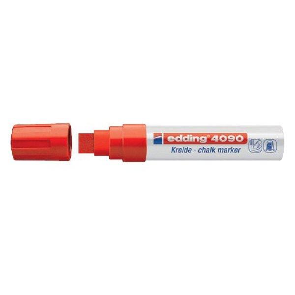 Üvegreíró marker Edding 4090 vastag piros