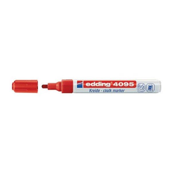 Üvegreíró marker Edding 4095 vékony piros