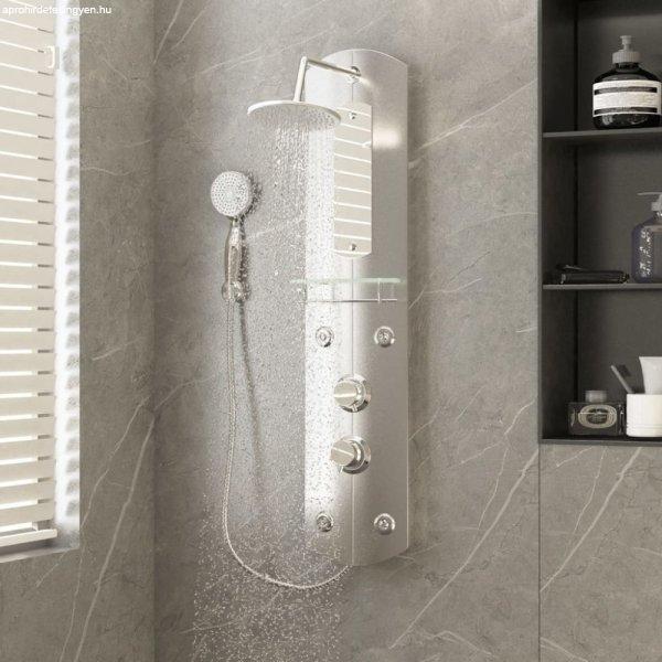 Ezüstszínű zuhanypanel 25 x 43 x 110 cm