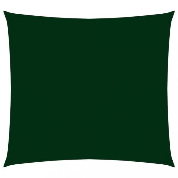 Sötétzöld négyzet alakú oxford-szövet napvitorla 2,5 x 2,5 m