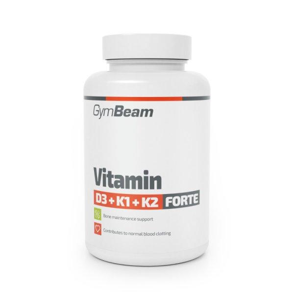 GymBeam D3+K1+K2 Forte vitamin 120 kapszula