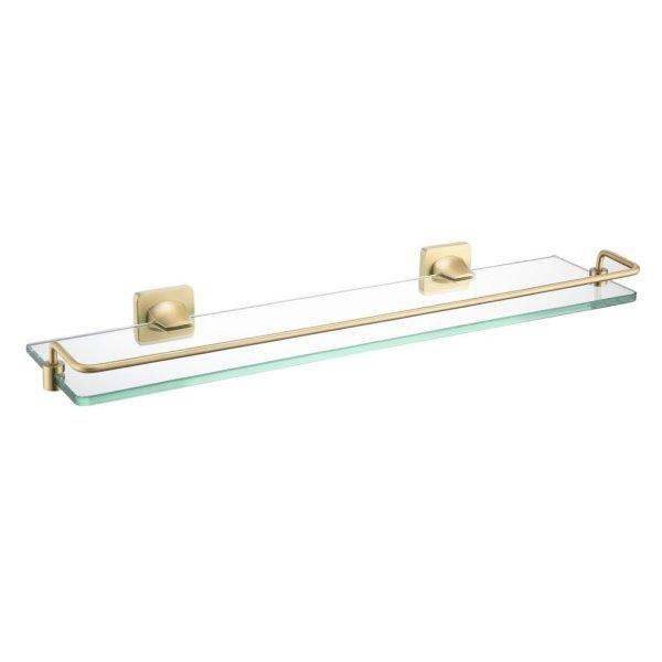 Welland Exclusive-Line fürdőszobai falipolc - 50 cm - arany / üveg (39912)