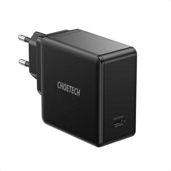 Choetech Q4004-EU hálózati töltő, PD3.0, Type-C, 60W/3A - Q4004-EU, Fekete