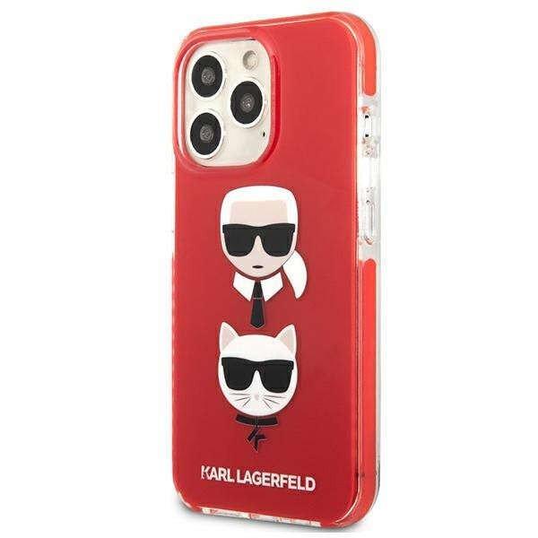 Apple iPhone 13 Pro Karl Lagerfeld Karl & Choupette Head tok - KLHCP13LTPE2TR,
Piros