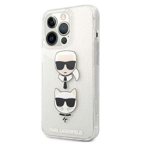 Apple iPhone 13 Pro Karl Lagerfeld Glitter Karl's & Choupette tok -
KLHCP13LKCTUGLS, Ezüst
