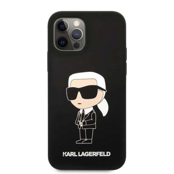 Karl Lagerfeld Folyékony szilikon Ikonik NFT hátlap iPhone 12/12 Pro fekete
színűre