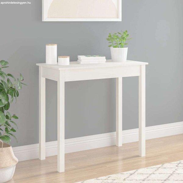 vidaXL fehér tömör fenyőfa tálalóasztal 80 x 40 x 75 cm