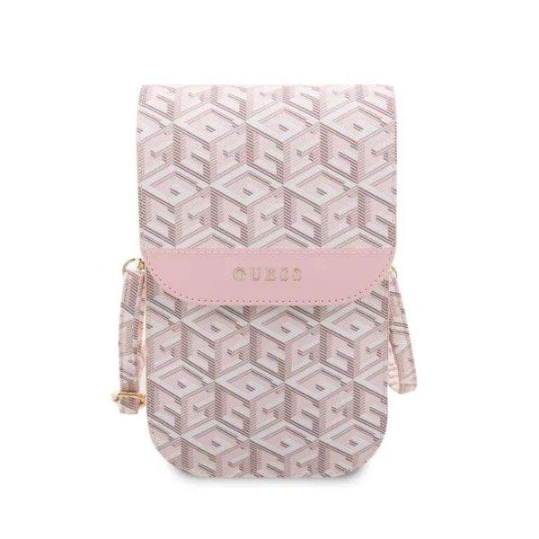 Guess PU G Cube telefonos táska rózsaszín