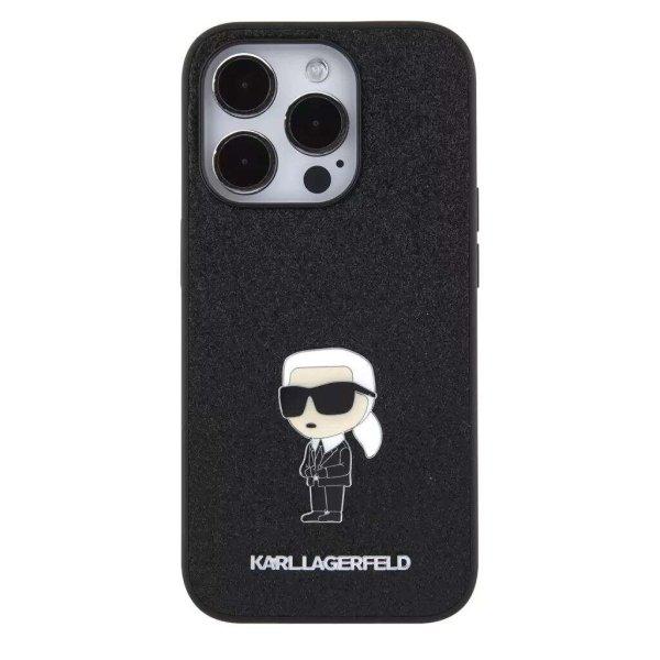 Karl Lagerfeld Apple iPhone 15 Pro tok fekete (KLHCP15LGKNPSK) (KLHCP15LGKNPSK)