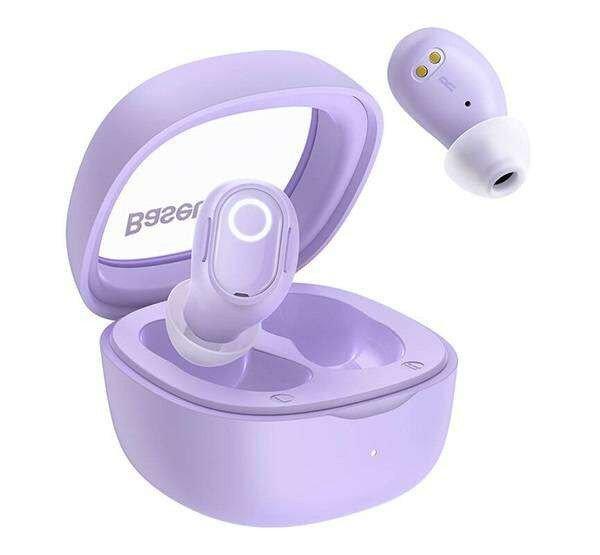 BASEUS BOWIE WM02 OS bluetooth fülhallgató, headset - LILA - Sztereo, v5.3,
TWS, mikrofon, extra mini + töltőtok - NGTW370205 - GYÁRI