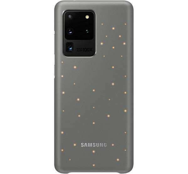 SAMSUNG műanyag védő tok / hátlap - ultravékony, hívás és üzenetjelző
funkció, LED világítás - SZÜRKE - SAMSUNG Galaxy S20 Ultra (SM-G988F) /
SAMSUNG Galaxy S20 Ultra 5G (SM-G988) - EF-KG988CJ - GYÁRI