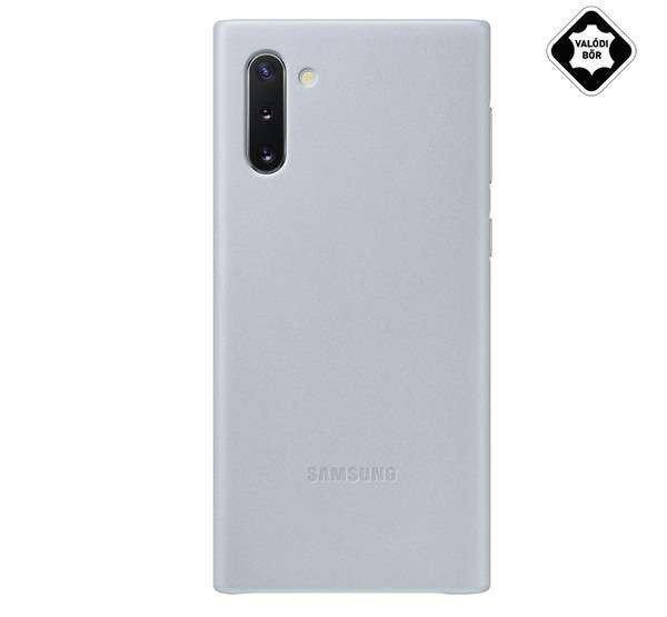 SAMSUNG műanyag védő tok / hátlap - valódi bőr hátlap - SZÜRKE - SAMSUNG
SM-N970F Galaxy Note10 / SAMSUNG SM-N971U Galaxy Note10 5G - EF-VN970LJEG -
GYÁRI