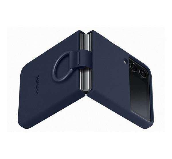 SAMSUNG Galaxy Z Flip4 5G, SAMSUNG szilikon mobiltok, Sötétkék