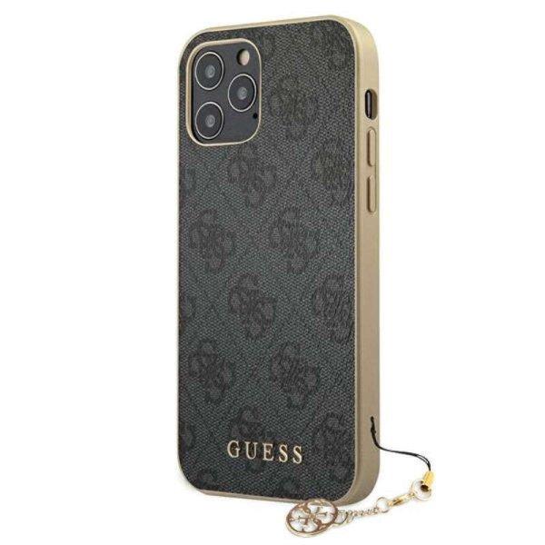 Guess 4G Charms Collection - telefontok iPhone 12 / iPhone 12 Pro szürke