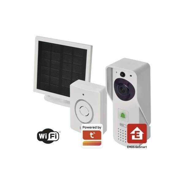 GoSmart Vezeték nélküli akkumulátoros video kaputelefon IP-09D wifivel és
napelemmel H4030 8592920117545